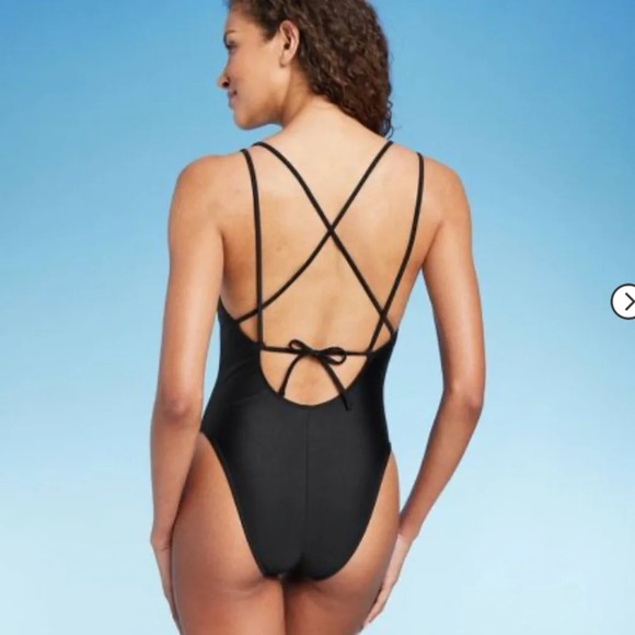 Shade & Shore Strappy High Leg Cheeky One Piece Swimsuit - Picture 5 of 5